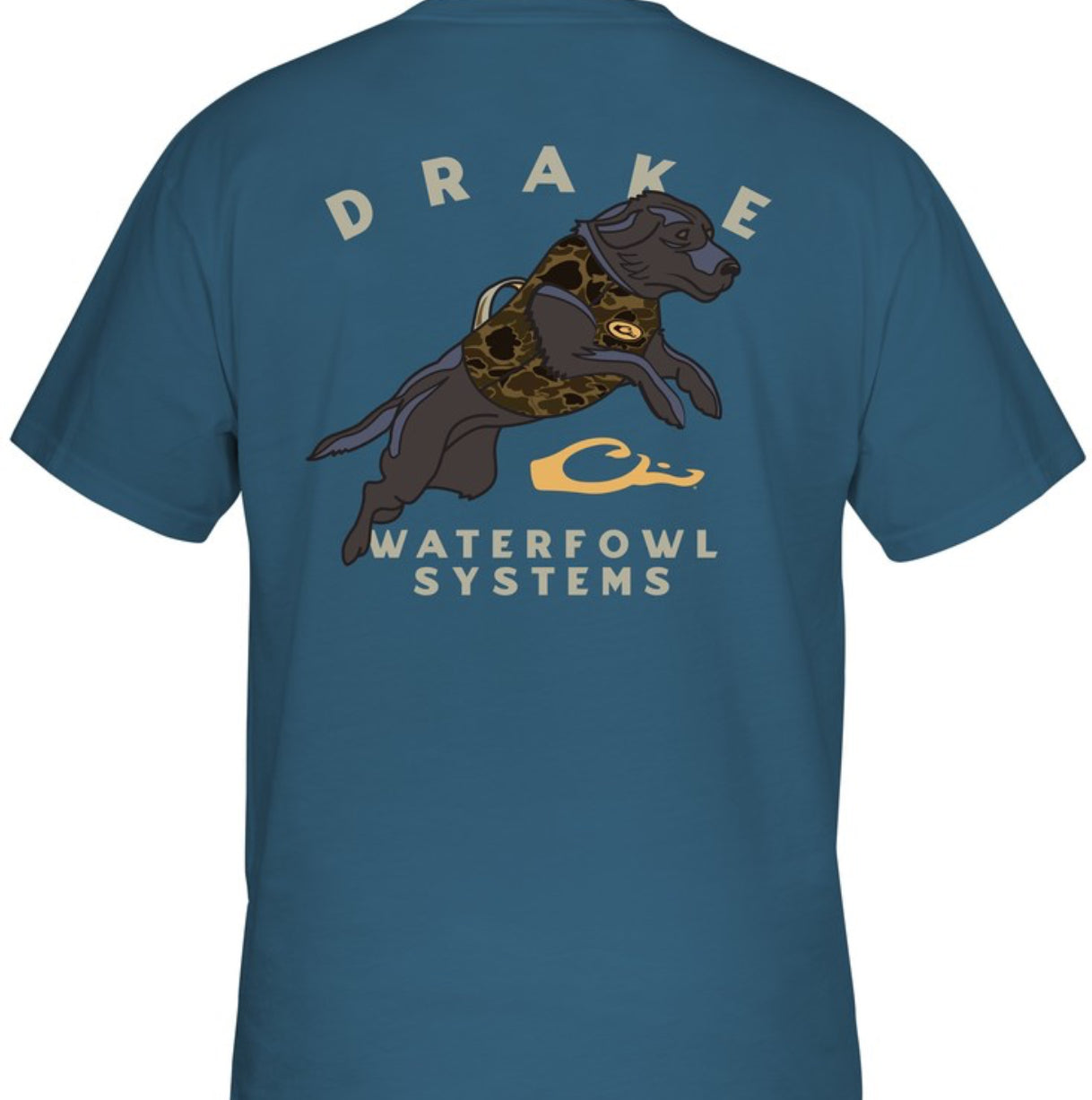 Drake Retro Black Lab Tee SS Blue Steel