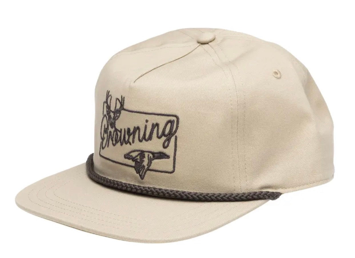 Browning Cap, Pinline, Khaki