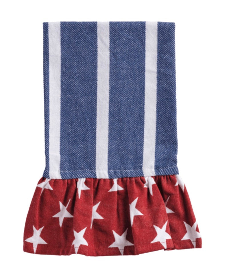 Mudpie Blue Stripe Americana Towel