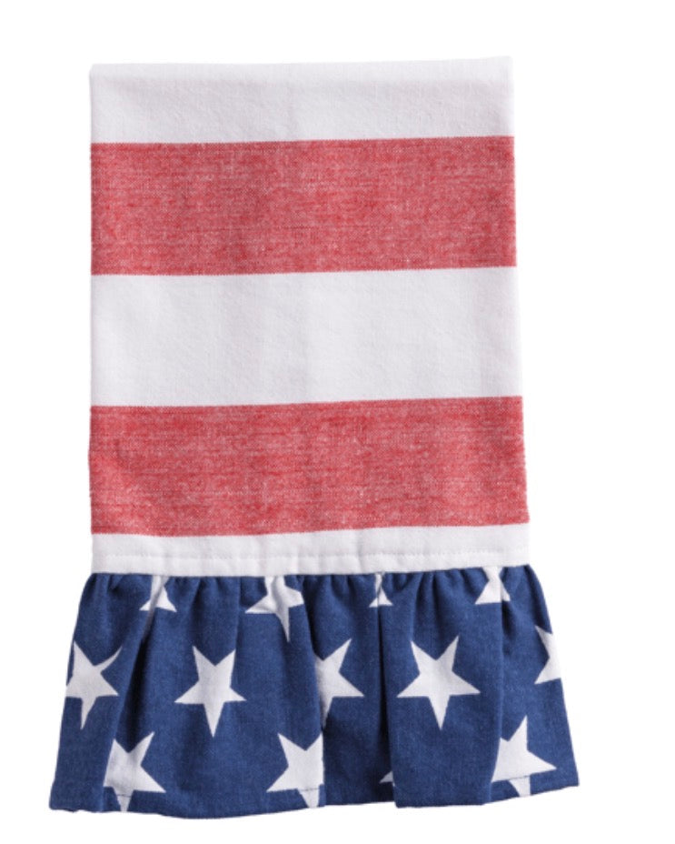 Mudpie Red Stripe Americana Towel