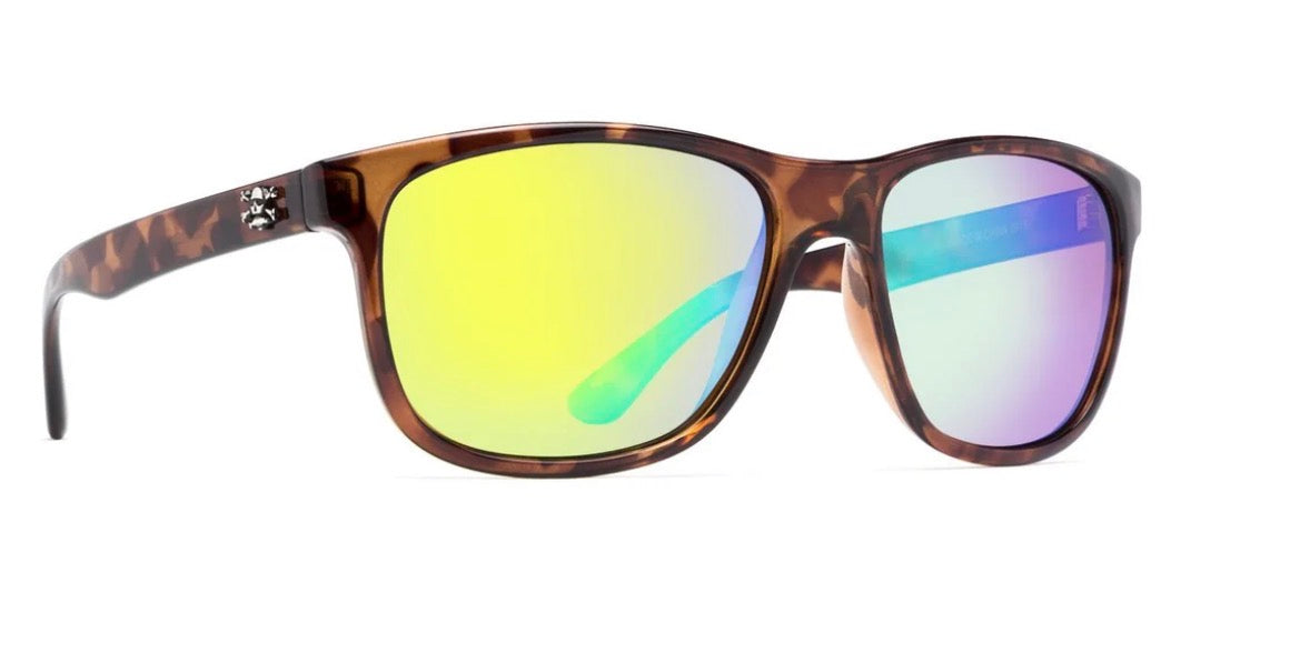 Calcutta Maya Sunglasses Tort/Green Mirror 58MM Lense