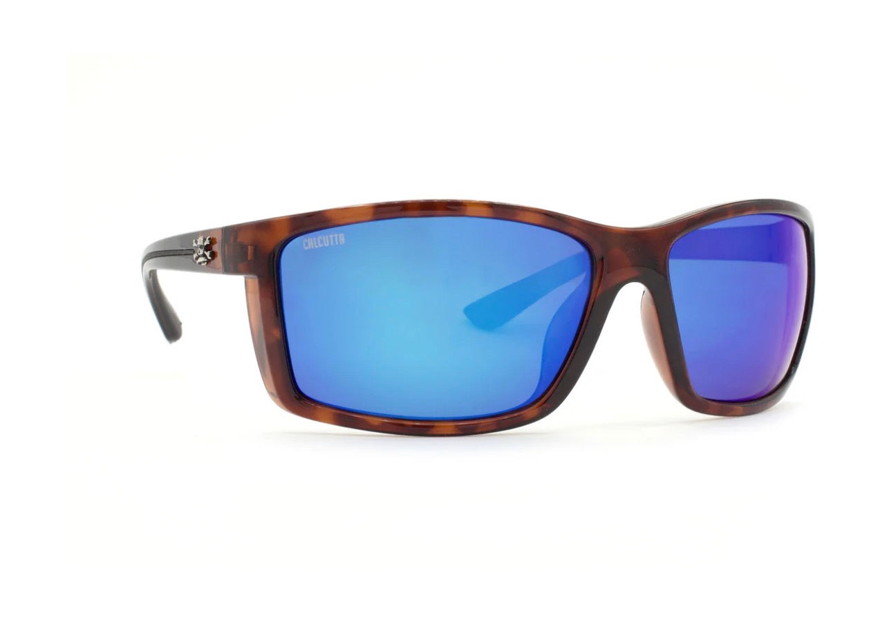 Calcutta Boulders tortoise frame blue mirror