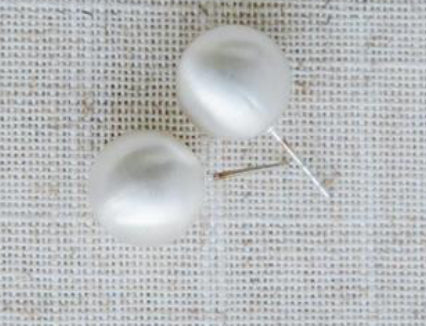 MM Grenada Large Brushed Silver Earrings