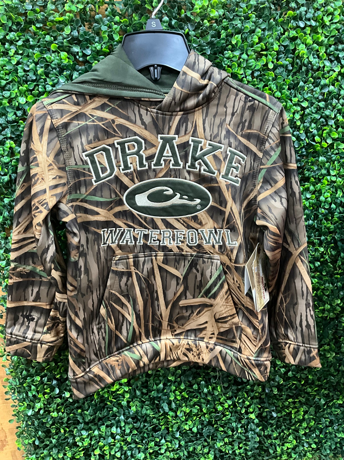 Drake Youth Performance Hoodie OG Shadowgrass