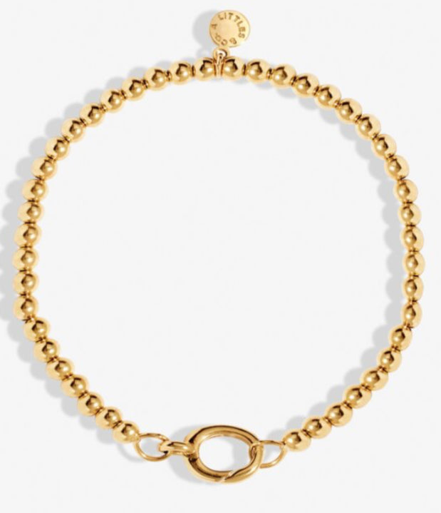 A Littles & Co. Charm Bar 1 Charm Clasp 4mm Stretch Bracelet
