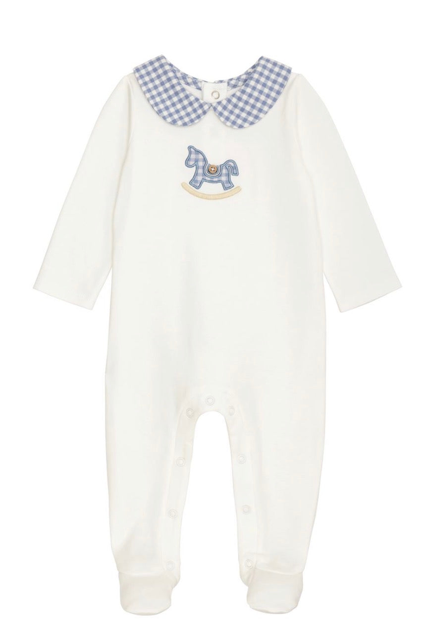 Mudpie BLUE ROCKING HORSE SLEEPER Item#: 12150236R-06