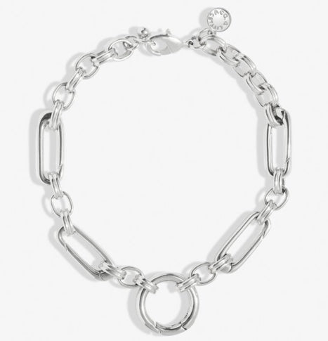 A Littles & Co. 5 Charm Clasps Chunky Oval Chain Bracelet