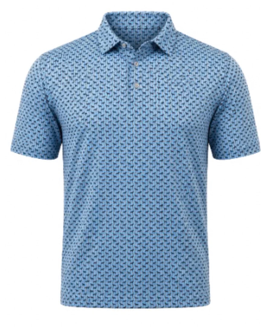 Prairie Oak Labs and Bumpers Polo Light Blue