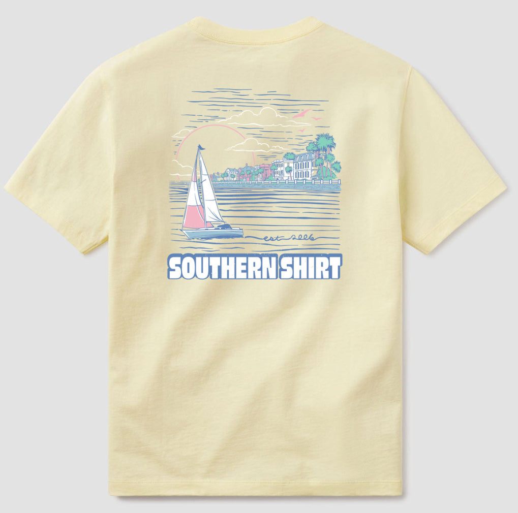 Southern Shirt Company Sunset Cruise Tee SS Canary