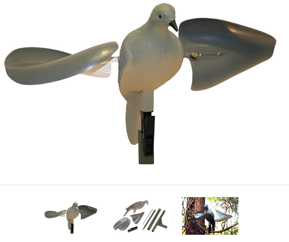 Mojo Outdoors HW7201 Wind Dove Doves Species, Gray Plastic