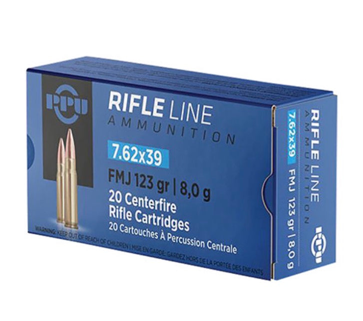 TR&Z PP739F Metric Rifle Rifle Line 7.62x39mm 123 gr Full Metal Jacket 20 Per