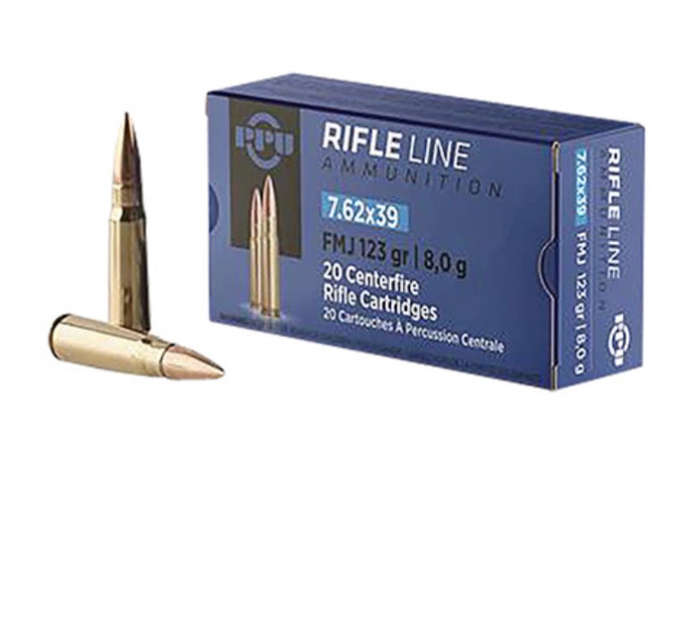 TR&Z PP739S Metric Rifle Rifle Line 7.62x39mm 123 gr Round Nose Soft Point 20 Per Box