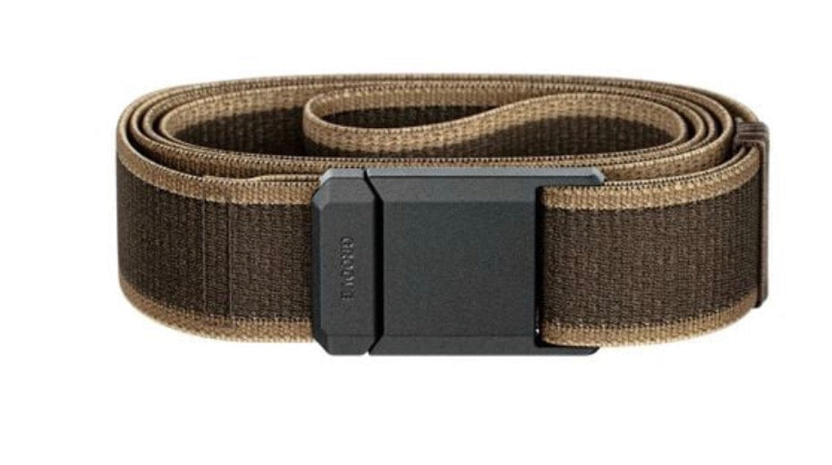 Groove Life Flex Adjustable Belt Brown with Black Buckle OSFM