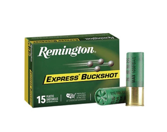 Remington Ammunition 26876 Express Buckshot 12Gauge 2.75" 00Buck Shot 15 Per Box