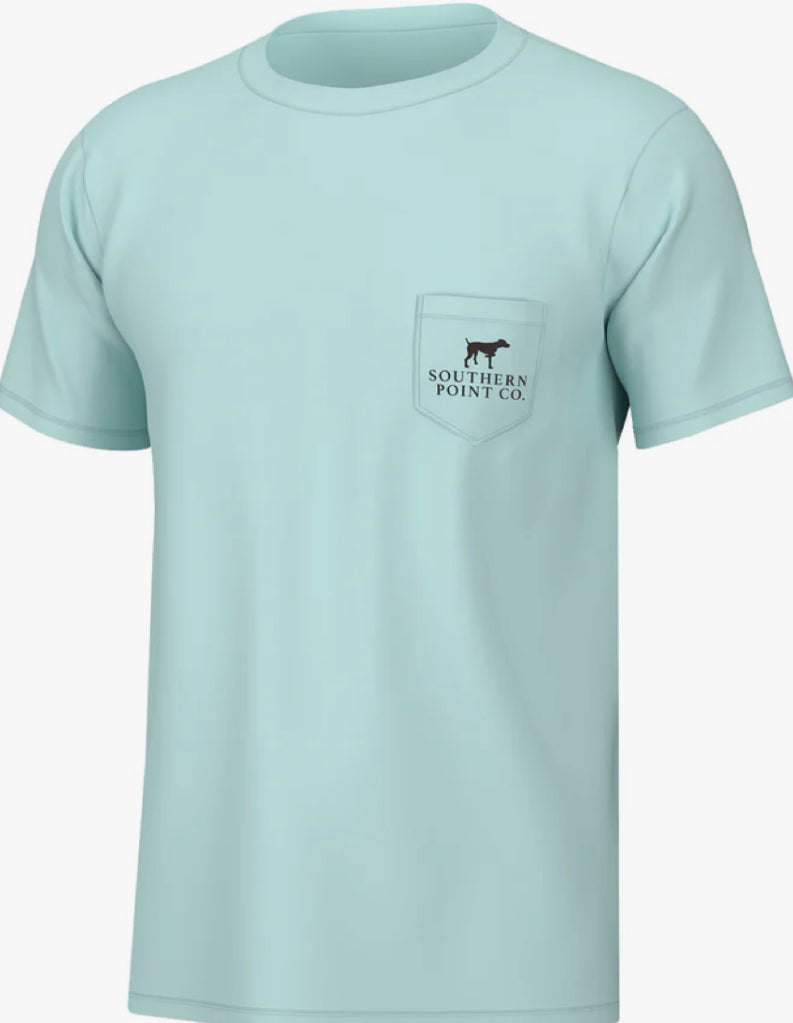 Southern Point Co. Golf Ball Short Sleeve Tee Pool Water
