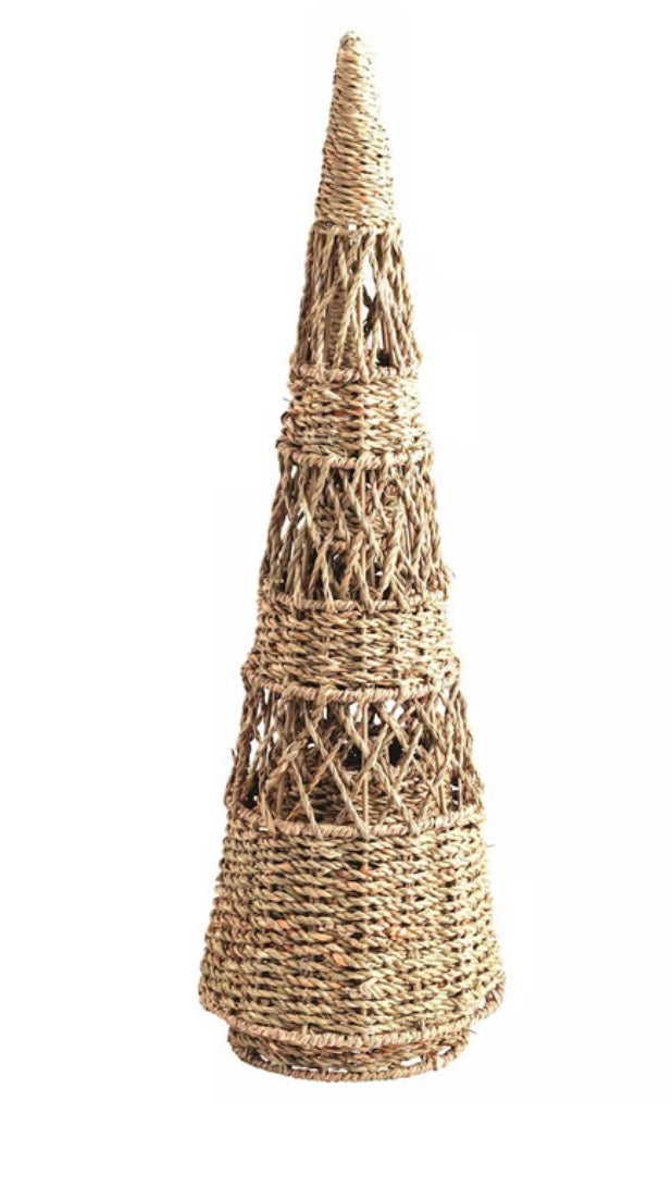 Mudpie Seagrass Woven Tress Set of 2