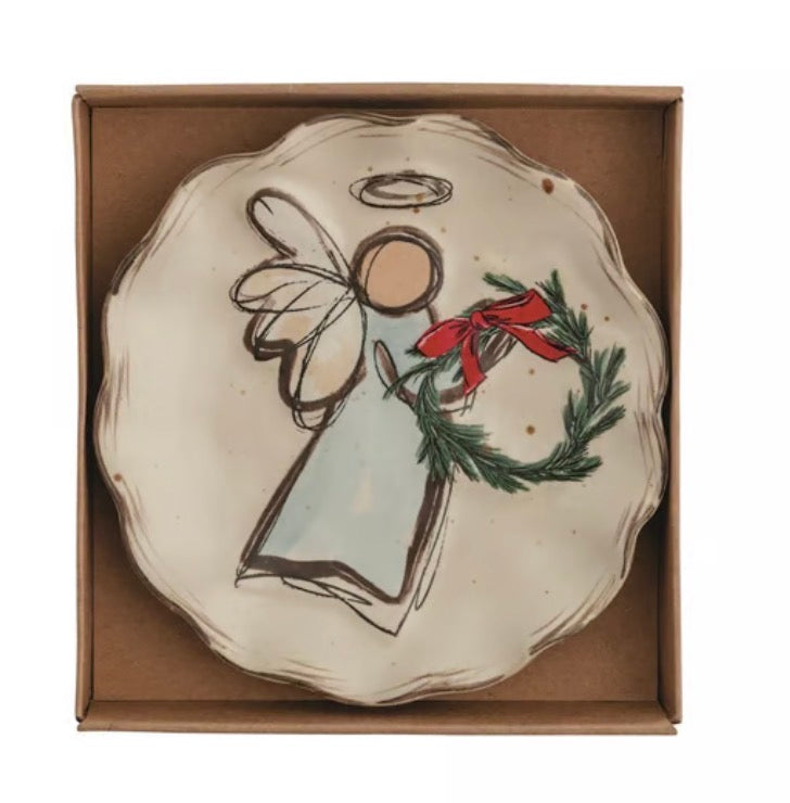 Mudpie Angel Tidbit Plate