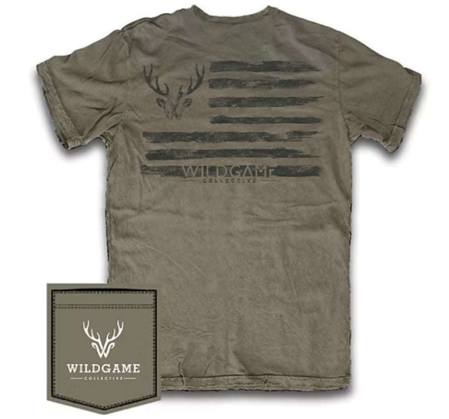 Fieldstone Wildgame Logo Flag Tumbleweed
