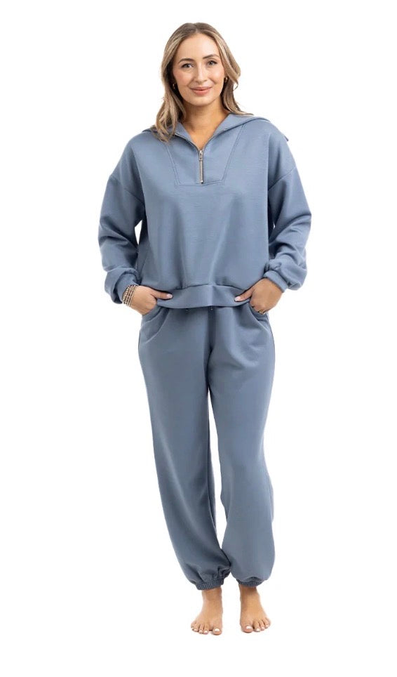 Katydid STEEL BLUE MATCHING SETS WOMENS PANTS