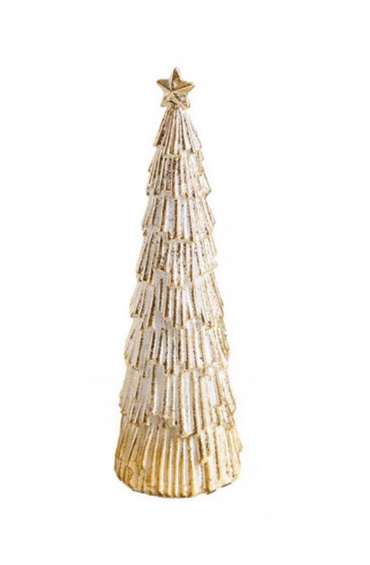 Mary Square Figurine Medium Snowy Tree