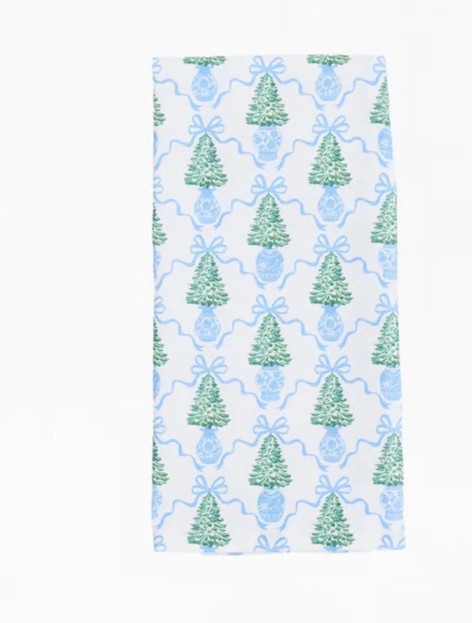 Mary Square Tea Towel Winter Pines