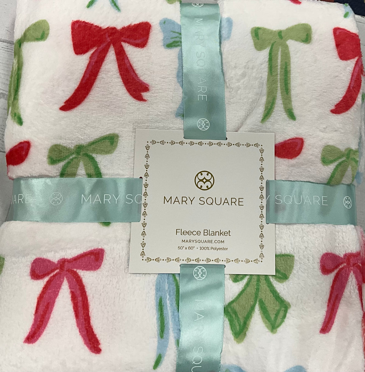 Mary Square A Bowtiful Christmas Blanket
