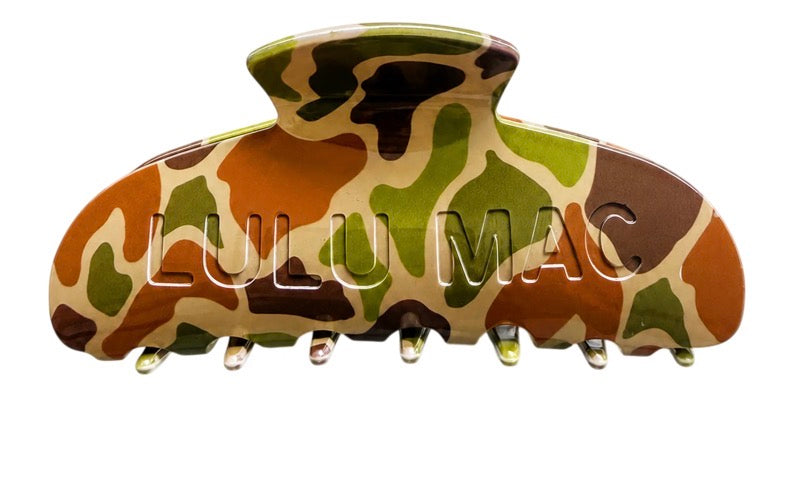 Lulu Mac Hair Clips Camo
