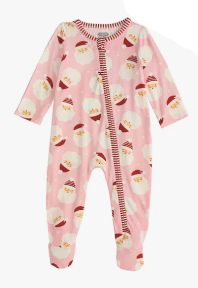 Mudpie Girl Santa Glow Sleeper Infant