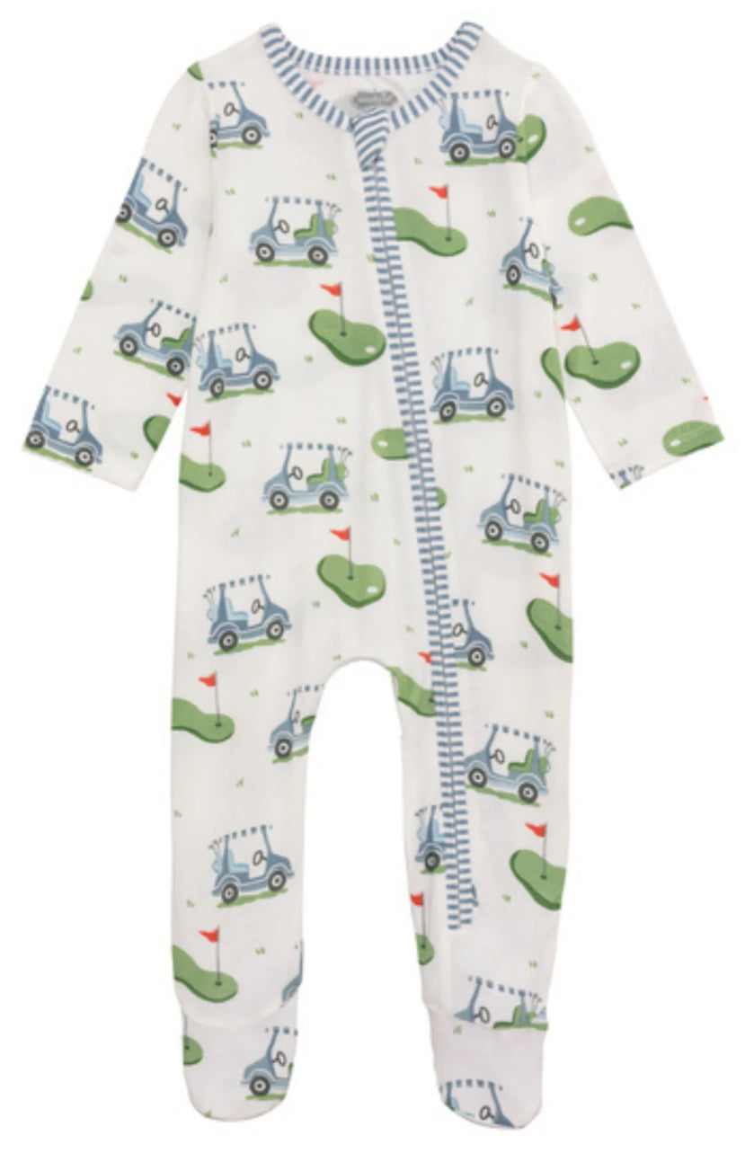 Mudpie Boy Golf Print Sleeper