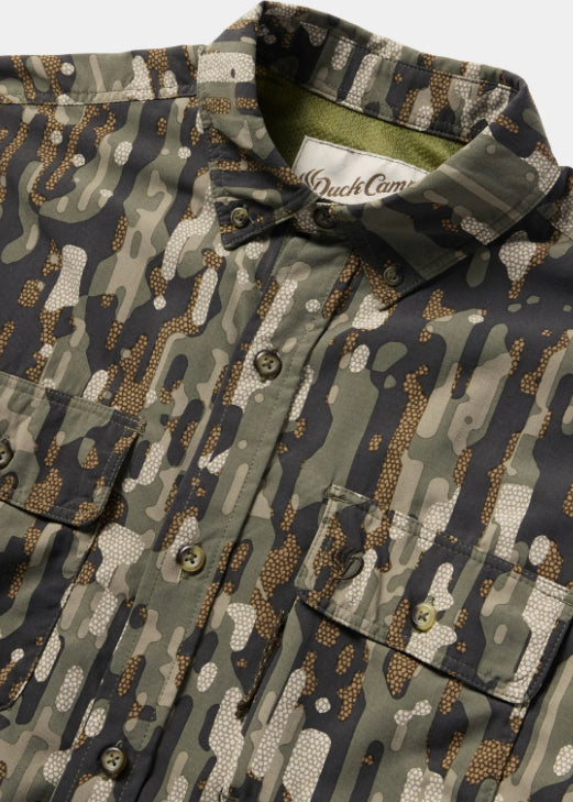 Duck Camp Lightweight Hunting Shirt-Short Sleeve Woodland SW100-303