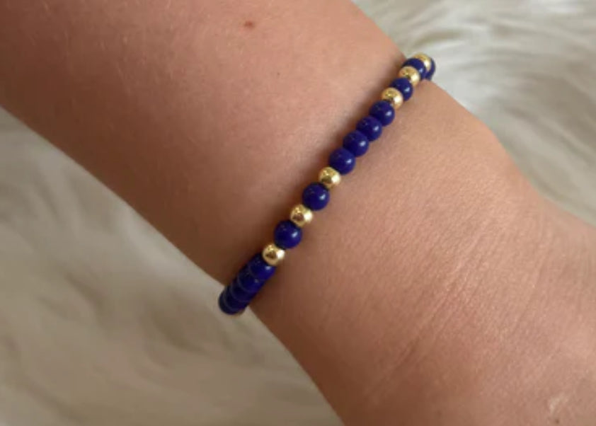 Alex Carol 4MM Gold Ball H2O Resistant Glass Stone