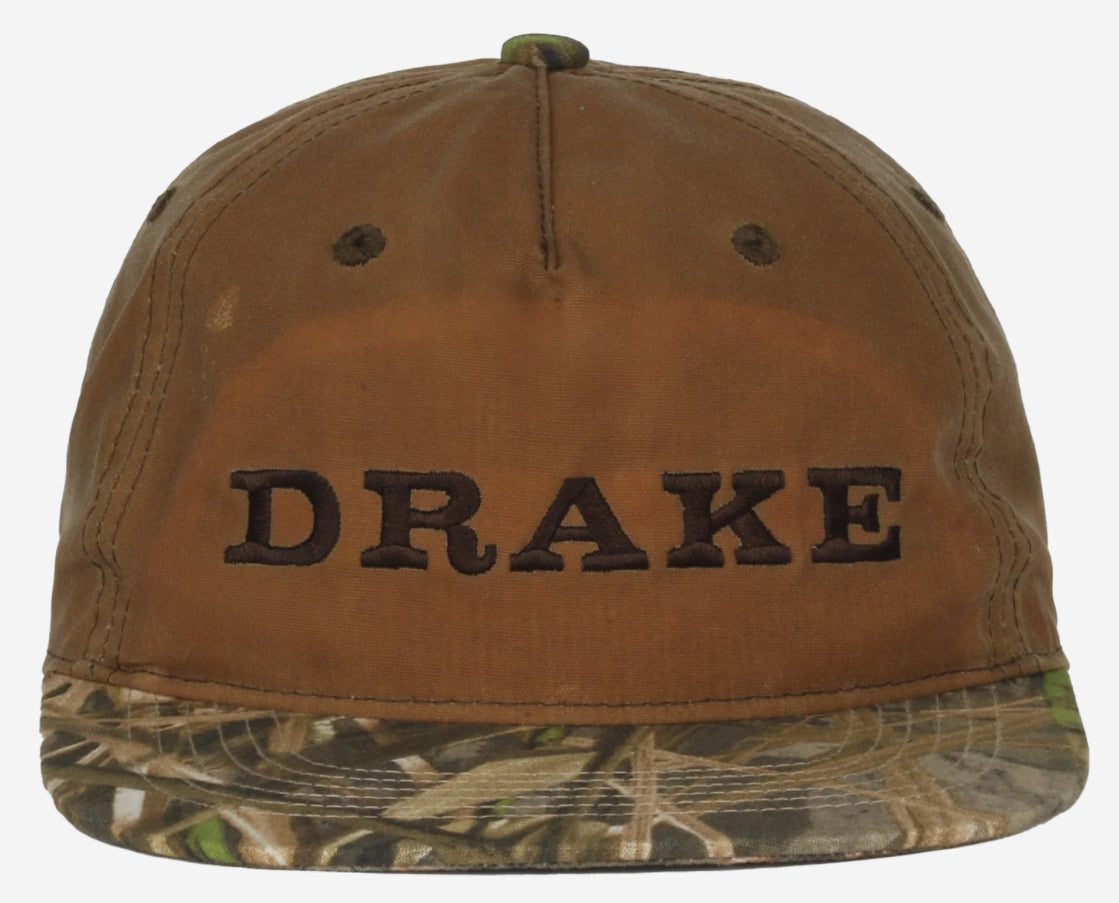 Drake Waxed Flatbill Ball Cap Habitat OSFM