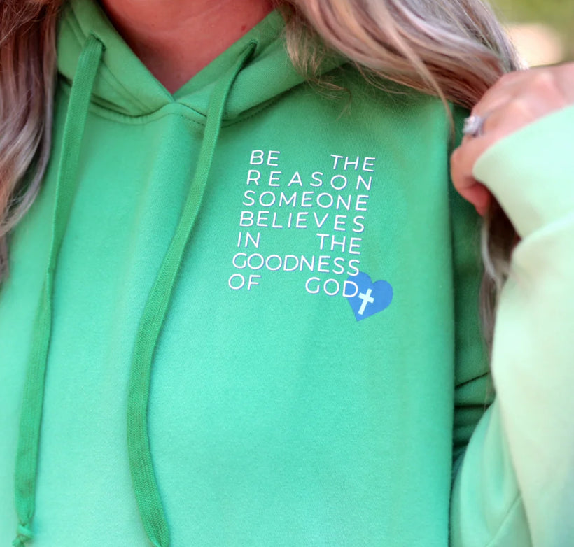 Jadelynn Brooke Be The Reason - Dip Dye Oversized Hoodie Green