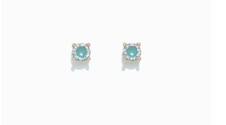 Periwinkle Cuties Earrings Sparkling Aqua CZS