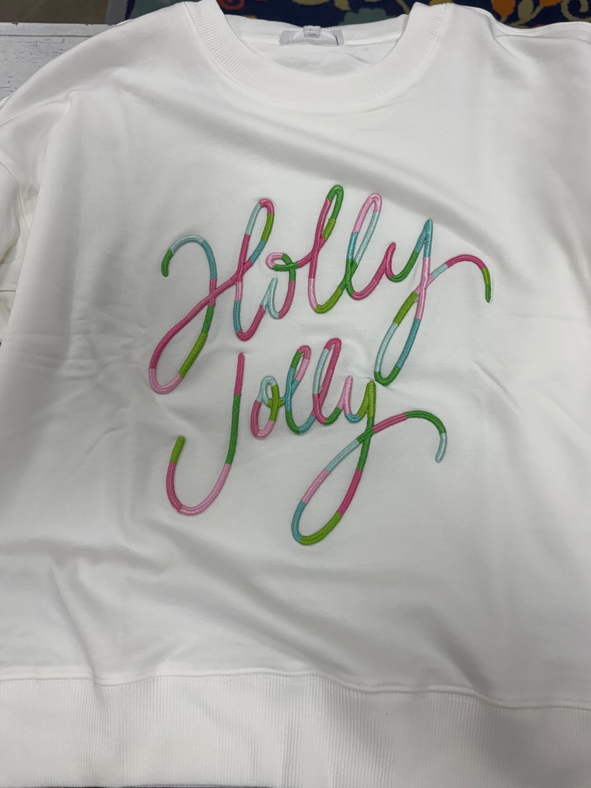 Mary Square Sweatshirt Brooke Holly Jolly Corded