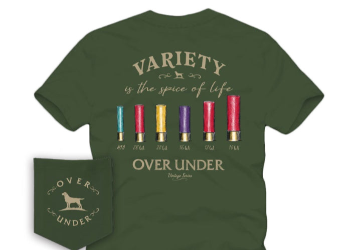 Over Under S/S Vintage Variety is the Spice of Life Moss