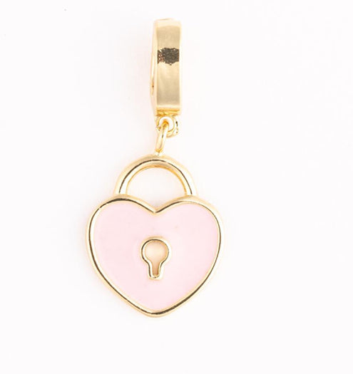 Michelle McDowell Pink Heart Locket Luxe Charm