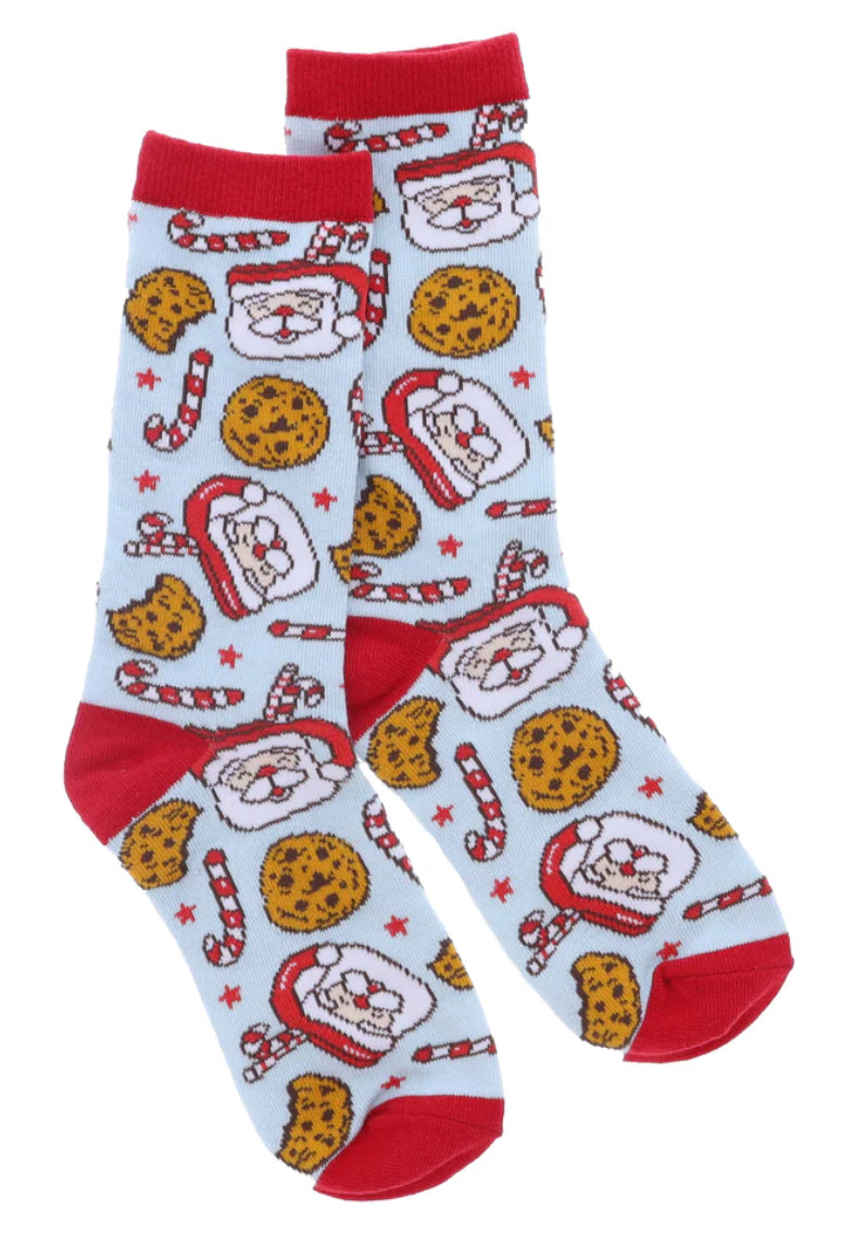 Jane Marie Kids Christmas Cookies Tall Socks 70% Cotton, 27% Polyester, 3% Elastane, One Size