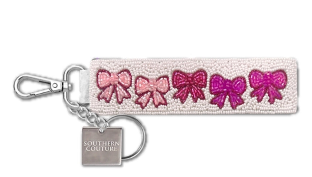 Southern Couture Keychain Pink Bow