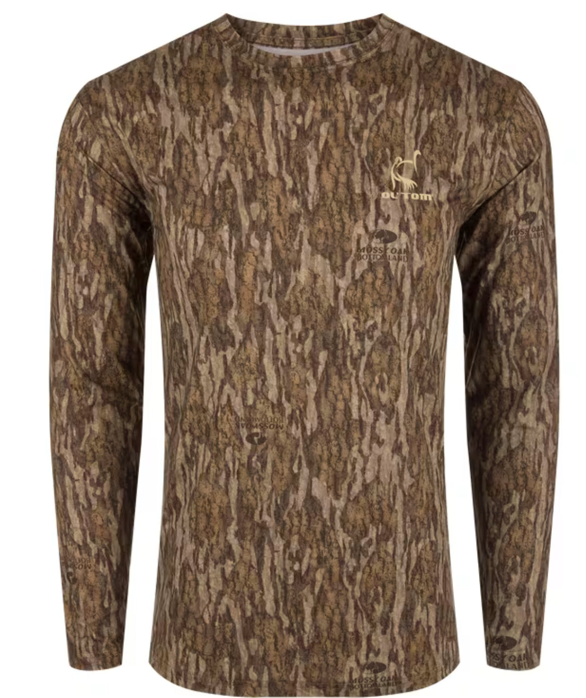 Drake Performance Crew Camo Print LS Bottomland OT1505-006
