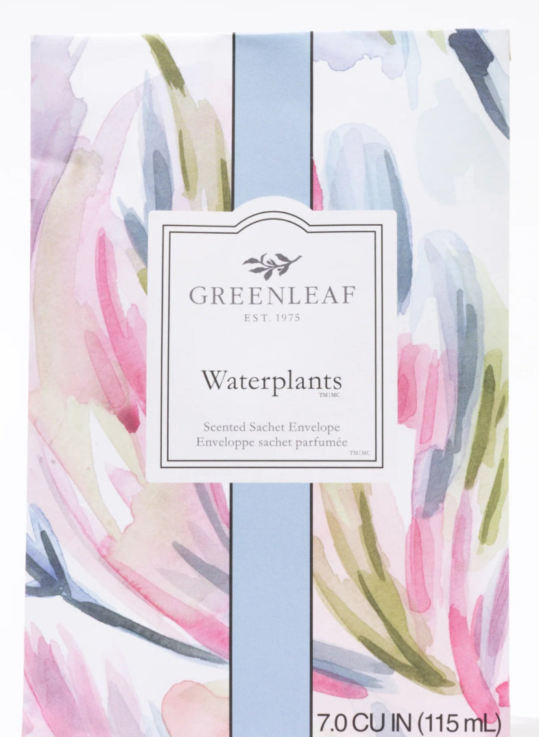 Green Leaf Waterplants Scented Sachet Envelope