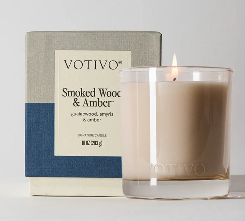 Votivo Signature Candle Smoked Wood & Amber