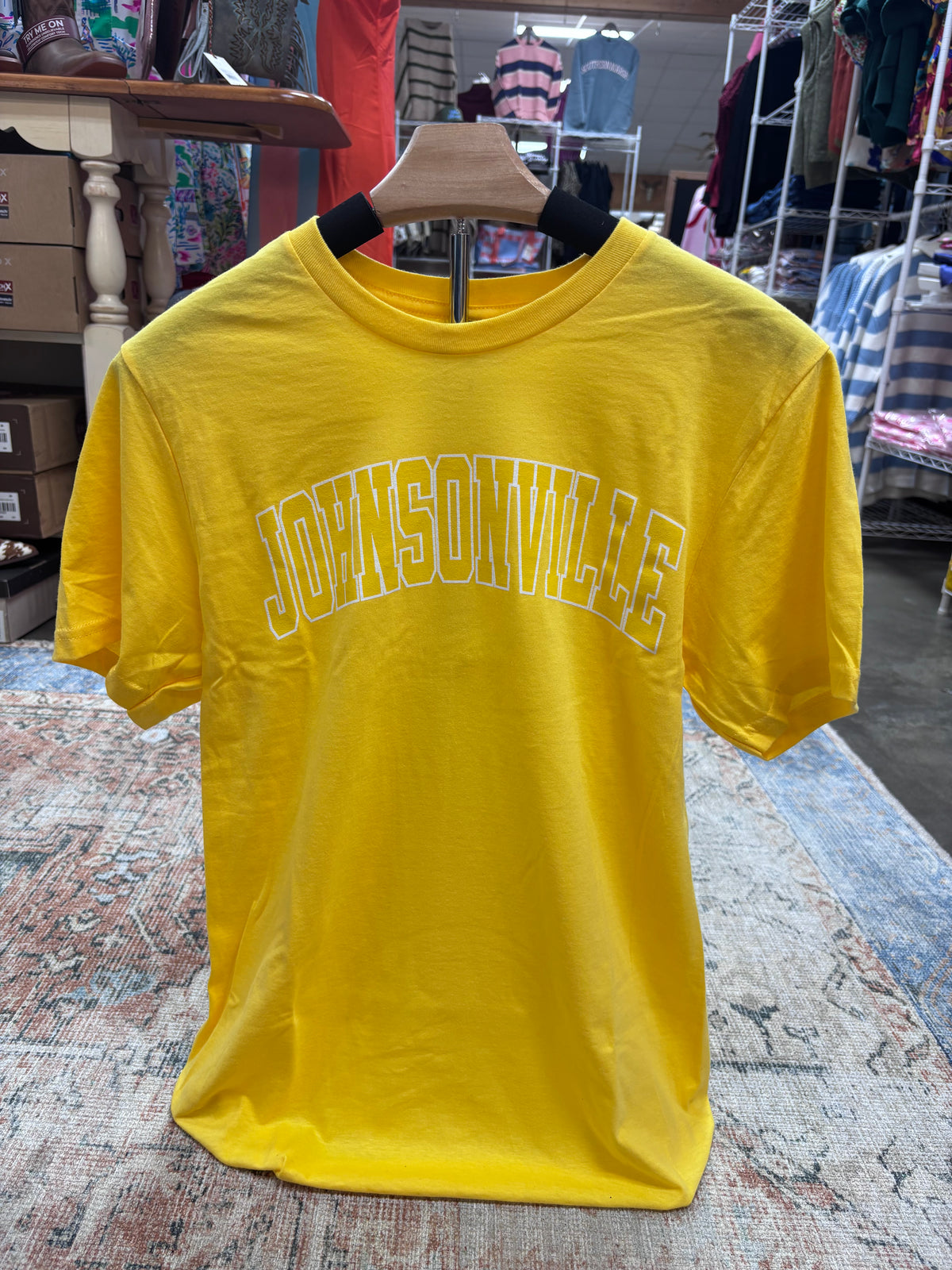 SFC Gildan Johnsonville T-Shirt Gold w Gold/White Block