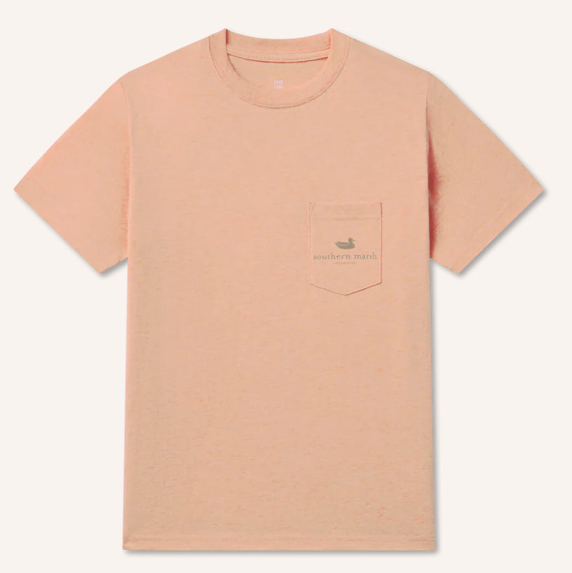 Southern Marsh Youth Originals Camo Flying Ducks Washed Sherbet