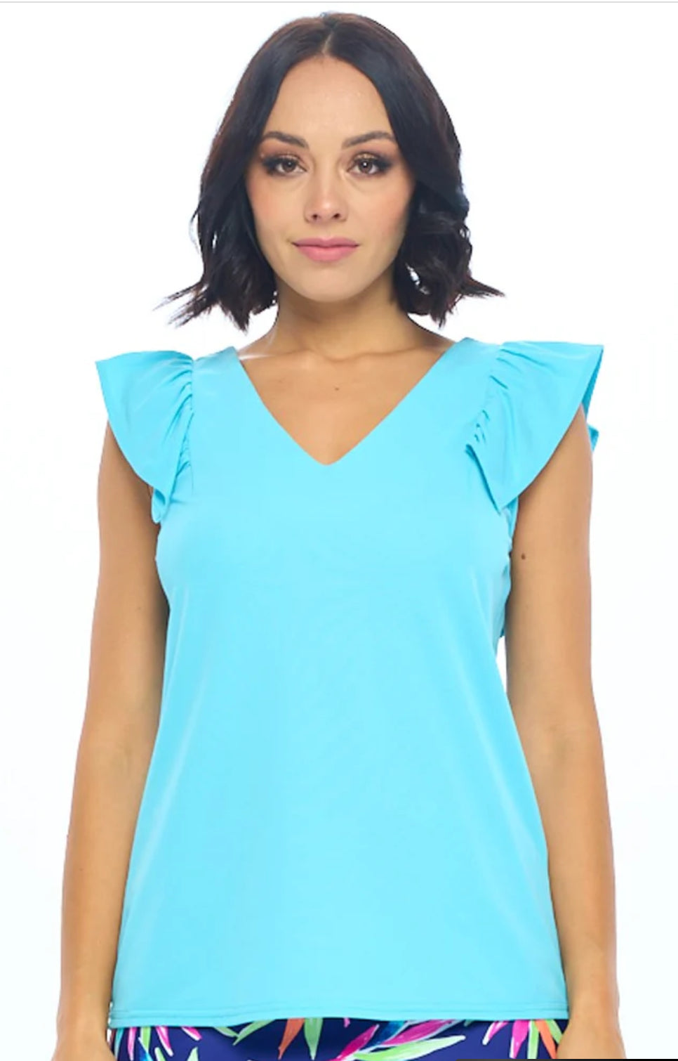 Aryeh Coleen Tiered Cap Sleeve Top Mint 8672