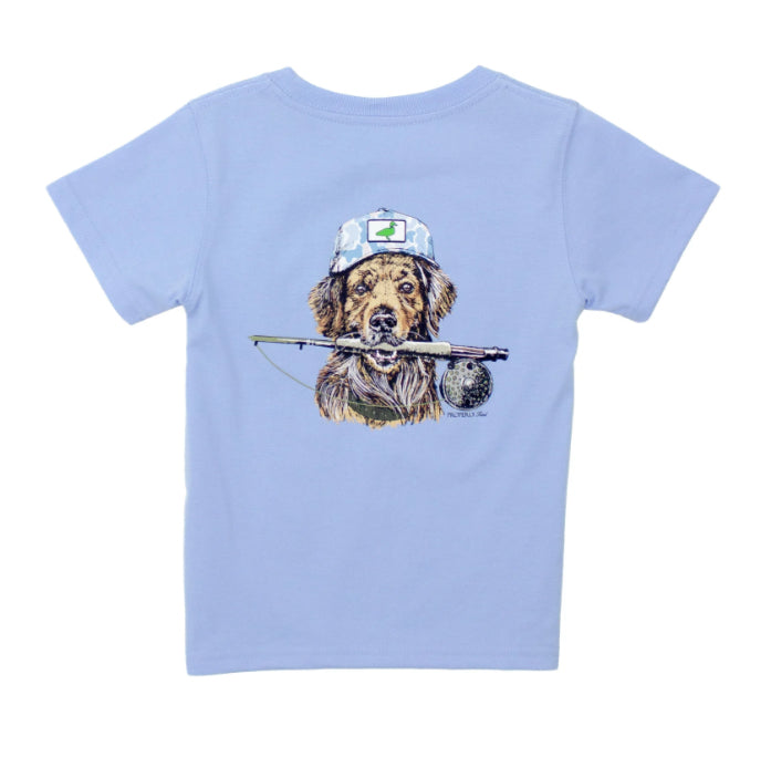 Properly Tied Boys Fishing Buddy SS Light Blue