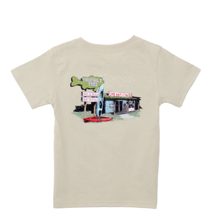 Properly Tied Boys Bait Shop SS Linen