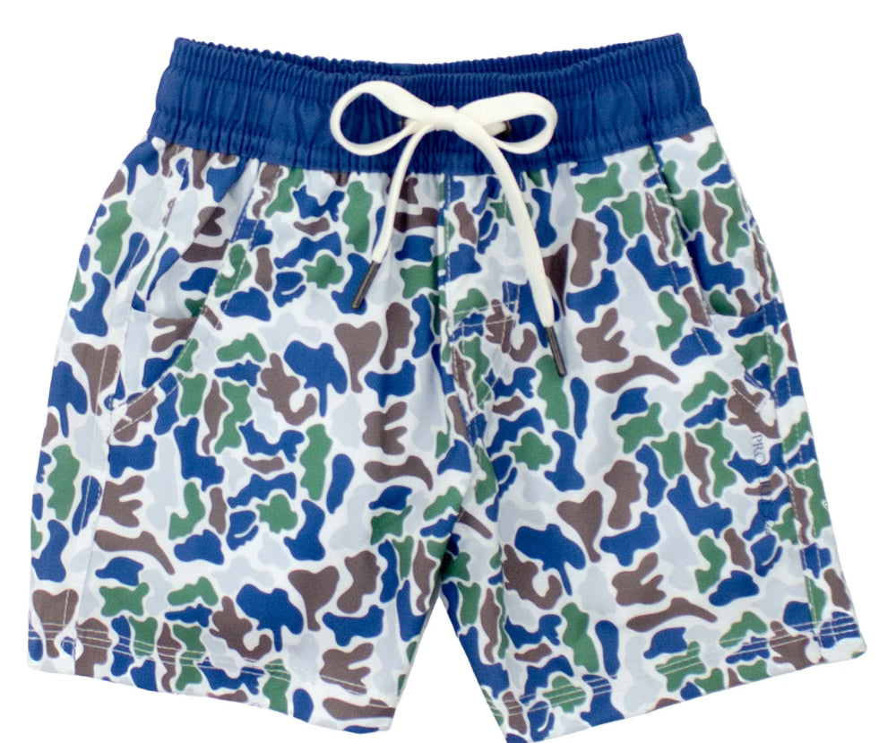 Properly Tied Boys Trail Short Terra Camo