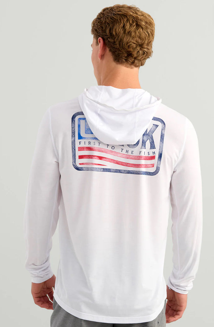 HUK Drift Hoodie White H1200726