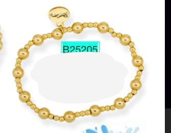 Alex Carol 3 & 6mm Gold Ball Bracelet